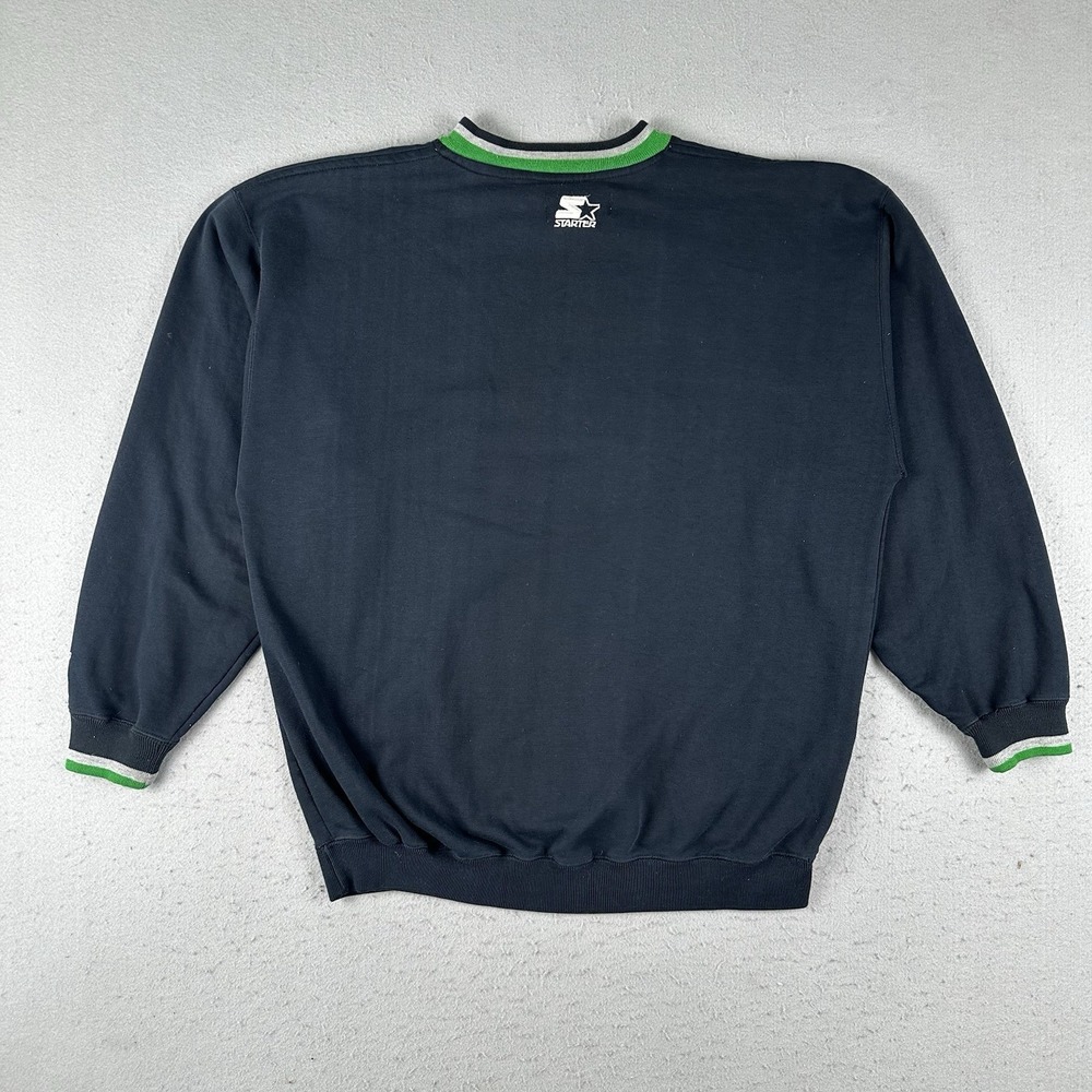 Vintage Starter New York Jets Sweatshirt Men's XL Black Green Embroidered - Picture 13 of 16